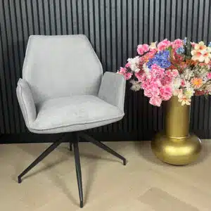 Eetkamerstoel roterend grijs (uitverkocht)